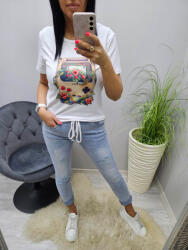 Norafashion Csinos retro gameboy mintás női póló (749724)