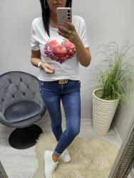 Norafashion Csinos szívmintás női póló (4) (962478)