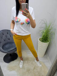 Norafashion Csinos színes nyalóka mintás női póló (194989)