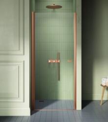 NEW TRENDY New Soleo Copper Brushed zuhanyajtók 70 cm dönthető réz csiszolt/átlátszó üveg D-0489A (D0489A)