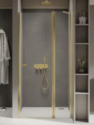 NEW TRENDY New Soleo Light Gold zuhanyajtók 100 cm dönthető arany fényes/átlátszó üveg D-0483A (D0483A)
