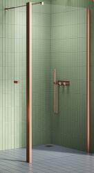 NEW TRENDY New Soleo Copper Brushed zuhanykabin fal walk-in 80 cm réz csiszolt/átlátszó üveg K-2116 (K2116)