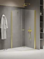 NEW TRENDY New Soleo Light Gold zuhanykabin 120x100 cm négyszögletes arany fényes/átlátszó üveg K-1850