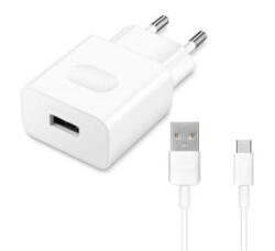 Huawei USB-A hálózati töltő + C02450768A microUSB kábel fehér 'Gigapack csomagolás' (AP32 / HW-090200EH0 + C02450768A) (AP32 / HW-090200EH0 + C02450768A Giga)