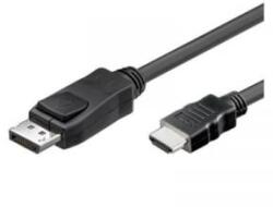 TECHLY Kijelző csatlakozó / HDMI Csatlakozókábel [1x DisplayPort dugó - 1x HDMI dugó] 1.00 m Fekete - aqua - 7 420 Ft