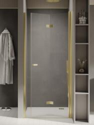 NEW TRENDY New Soleo Light Gold uși de duș 120 cm pliantă auriu luciu/sticlă transparentă D-0469A (D0469A)