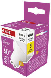 EMOS EMOS ZQ8E43, LED izzó Classic MR16 / GU10 / 7 W (60 W) / 800 lm / természetes fehér (ZQ8E43)