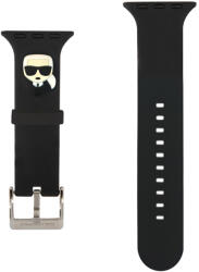Karl Lagerfeld Apple Watch 4/5/6/7/8/SE/Ultra (42/44/45/49mm) Karl Lagerfeld Karl Head óraszíj fekete (KLAWLOKHK)