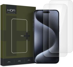HOFI Folie de protectie Ecran HOFI Glass PRO+ pentru Apple iPhone 16 Pro, Sticla Securizata, Full Glue, Set 2 bucati, 2.5D, Transparenta (fol/ec/hof/gl/ai1p/st/fu/se/25)