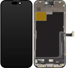JK Piese si componente Display cu Touchscreen JK pentru Apple iPhone 15 Pro, cu Rama, Versiune LCD In-Cell, Negru (dis/jk/ai15pro/cu/ve/ne) - vexio
