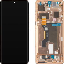 Motorola Piese si componente Display cu Touchscreen Motorola Edge 50 Ultra, cu Rama, Portocaliu (Peach Fuzz), Service Pack 5D68C24470 (5D68C24485) - vexio