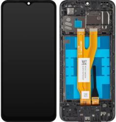 MP Piese si componente Display cu Touchscreen MP compatibil cu Samsung Galaxy A03 Core A032, cu Rama, Negru (dis/mp/sga032/cu/ne) - vexio