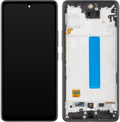 MP Piese si componente Display cu Touchscreen MP compatibil cu Samsung Galaxy A53 5G A536, cu Rama, Versiune OLED, Negru (dis/mp/co/sga536/ve)