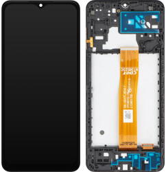 MP Piese si componente Display cu Touchscreen MP compatibil cu Samsung Galaxy A04s A047, cu Rama, Negru (dis/mp/sga047/cu/ne) - vexio
