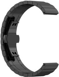 Techsuit Curea pentru Garmin Fenix 5/5 Plus 6/6 Pro/7/Forerunner 935/945/Approach S60 - Techsuit Watchband QuickFit 22mm (W012) - Black (KF2343995) - vexio