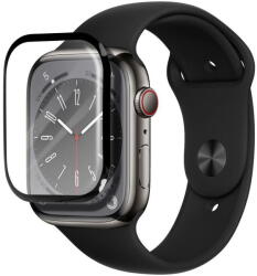 BestSuit Folie Protectie Bestsuit pentru Apple Watch 9 / 8 45mm Series, Sticla Flexibila, Neagra (fol/best/ap45mm/st/ne)