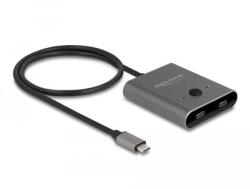 Delock USB 10 Gbps USB Type-C kapcsoló 2 az 1-ben Kétirányú 8K (11500)