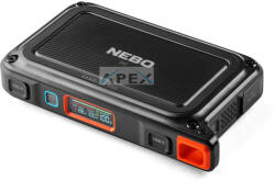 NEBO NEB-PST-0004-G - NEBO NEB-PST-0004-G Rambler PS100, PowerBank, 95, 9 Wh, 2x USB-A (2, 4 A), 1x USB-C PD (45W), szolárpanel kompatibilis, 385 lm lámpa