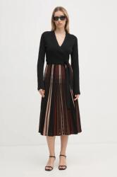 Diane Von Furstenberg rochie culoarea negru, midi, evazati, DVFDR3S007 9BYH-SUD1PJ_99X (DVFDR3S007)