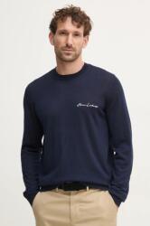 Giorgio Armani pulover de lana barbati, culoarea albastru marin, light, 8NZM5A ZM1YZ 99KK-SWM08P_59X (8NZM5A.ZM1YZ)
