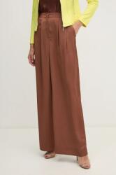 Joseph Ribkoff pantaloni femei, culoarea maro, lat, high waist, 244035 9BYH-SPD09E_82C (244035)