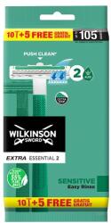 Wilkinson Sword Extra Essential 2 Sensitive 2 rugalmas pengével ellátott borotva 15 db