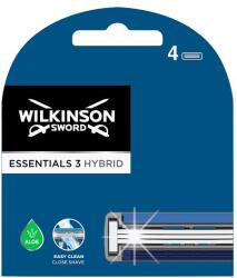 Wilkinson Sword Essentials 3 Hybrid hárompengés borotvabetét krémezőcsíkkal 4 db