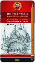 KOH-I-NOOR Professional Graphite Pencils Art Set creioane pentru artiști 12 buc (<![CDATA[1502012008PL]]>)