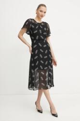 Giorgio Armani rochie culoarea negru, midi, evazată, 6DYA08 YN1VZ 9BYH-SUD076_99A (6DYA08.YN1VZ)
