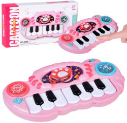 Inlea4Fun Interaktív zongora ELECTRONIC CARTOON IN0177 - rózsaszín (JO-IN0177 RO)