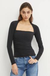 Abercrombie & Fitch longsleeve femei, culoarea negru, KI139-4893 9BYH-BUD0C8_99X (KI139.4893.900)