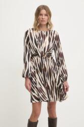 ANSWEAR rochie culoarea bej, mini, evazată BBYA-SUD03T_01X (57882.tos)