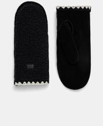 Ugg mănuși din piele întoarsă culoarea negru, 101031 9BYH-RED03L_99X (101031)