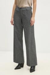 Answear Lab pantaloni femei, culoarea gri, lat, high waist BBYA-SPD00N_90X (13.133.ims)