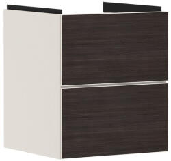 Hansgrohe Xevolos E 2 fiókos mosdószekrény kézmosóhoz 48x47, 5 cm, matt homok / sötét tölgy 54173730 (54173730)