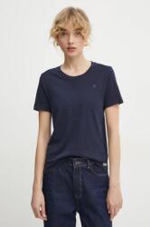 G-Star tricou din bumbac femei, culoarea bleumarin PPYH-TSD1H5_59X (D24499.4107)