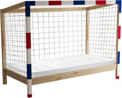 TEMPO KONDELA Pat Montessori, natural/alb/albastru/rosu, 90x200, FUTAL
