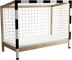 TEMPO KONDELA Pat Montessori, natural/alb/negru, 90x200, FUTAL