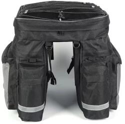 Spyral három részes túratáska hátsó csomagtartóra, 35L, fekete