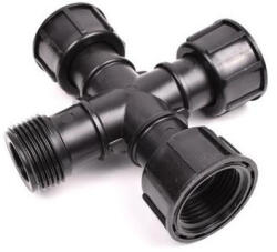 Hollanderes kereszt 1x1x1x1" KBBB PXT fekete, 10 db/cs, 80 db/doboz (06270010)