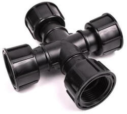 Hollanderes kereszt 1x1x1x1" BBBB PXT fekete, 10 db/cs, 80 db/doboz (06280010)