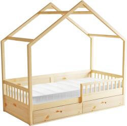 TEMPO KONDELA Montessori ágy, 90x200, természetes, tömör, BIANKA