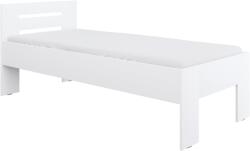 TEMPO KONDELA Ágy, 90x200, fehér, BASIS