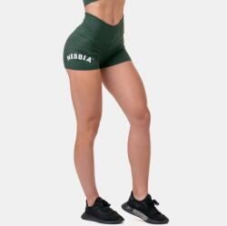 NEBBIA Pantaloni scurți pentru femei Classic Hero High Waist Green M