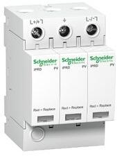 Schneider Túlfeszültség-levezető dugaszolható 2P T2 DC 1000V/DC 1000V/PV-DC 6M Acti9 iQuick PRD Schneider - A9L40281 (A9L40281)