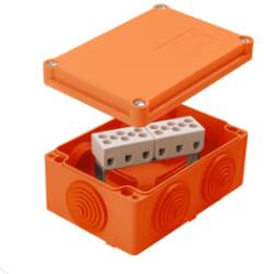  SEZ tűzálló műanyag falon kívüli kötődoboz 125x85x59mm 4mm2 IP55, KSK 125 6P/4 PO, 10012264.00