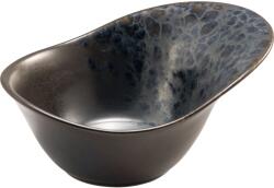 LE COQ PORCELAINE LE COQ Phobos bol din ceramică ovală, lungime: 185 mm, lățime: 135 mm, negru, albastru Castron