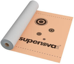 SUPERNOVA Minőségi páraáteresztő tetőfólia 125g/m2, 75m2 - Prémium védelem (TELIM-000125G)