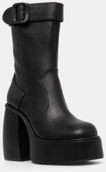 Buffalo bokacsizma Heart Bootie Buckle fekete, női, magassarkú, 1220059-BLK - fekete Női 40