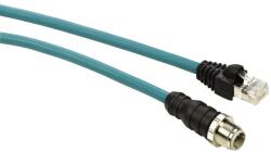 Schneider Electric TCSECL1M3M10S2 Kábel, Ethernet, IP67 M12 / RJ45, 10m (TCSECL1M3M10S2)
